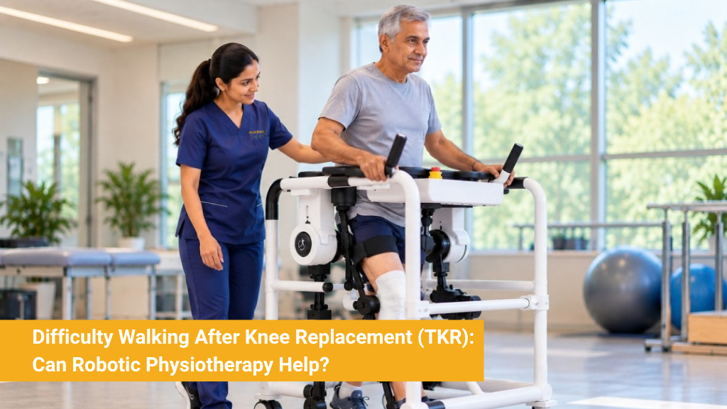 Difficulty Walking After Knee Replacement (TKR) Can Robotic Physiotherapy Help